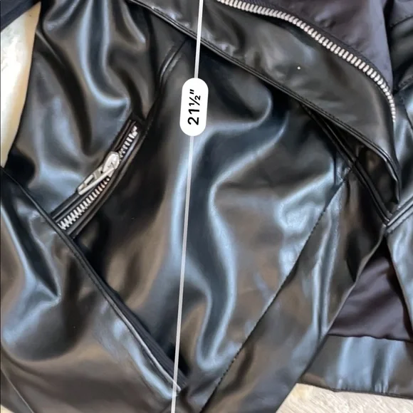 Blank NYC black Moto faux leather jacket - Picture 3 of 5